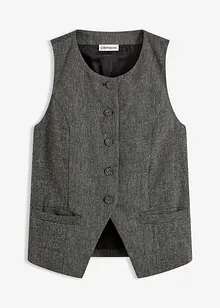 Gilet effetto tweed, bonprix