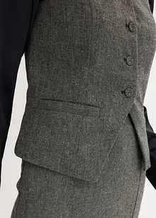 Gilet effetto tweed, bonprix