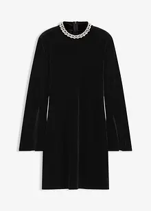 Miniabito in velluto fluente, bonprix