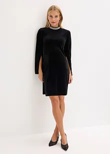 Miniabito in velluto fluente, bonprix