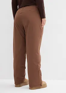 Pantaloni tecnici da neve con calda imbottitura e ghetta paraneve, bonprix