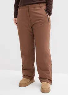 Pantaloni tecnici da neve con calda imbottitura e ghetta paraneve, bonprix