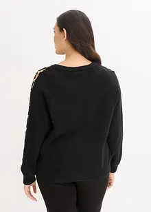 Maglione con perle di metallo, bonprix