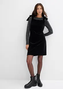 Miniabito in velluto morbido, bonprix