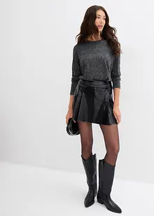 Maglia a maniche lunghe con fili glitterati, bonprix