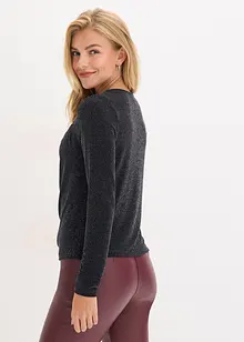 Top con scollo a cascata, bonprix