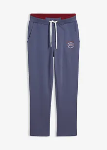 Pantaloni da jogging in puro cotone con dettagli sportivi, bonprix