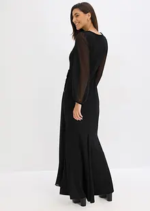 Abito lungo con applicazione di strass, bonprix