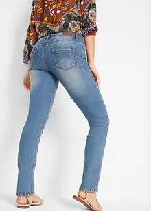 Jeans elasticizzati straight, vita media, bonprix
