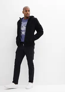 Pantaloni cargo dritti in cotone biologico robusto, vestibilità regolare, bonprix