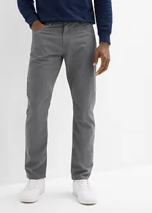 Pantaloni regular fit in twill di puro cotone, straight, bonprix