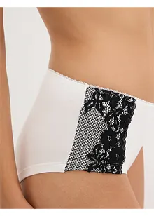 Culotte a vita alta con cotone biologico (pacco da 4), bonprix