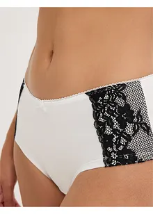 Culotte a vita alta con cotone biologico (pacco da 4), bonprix