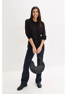 Maglia a maniche lunghe in misto viscosa morbido, bonprix