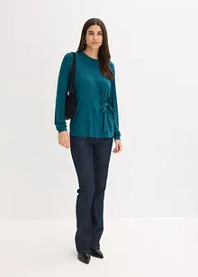 Maglia a maniche lunghe in misto viscosa morbido, bonprix