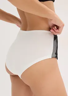 Culotte a vita alta con cotone biologico (pacco da 4), bonprix
