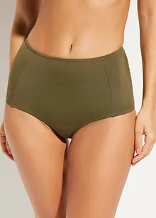 Slip per bikini a vita alta con sgambatura normale, bonprix