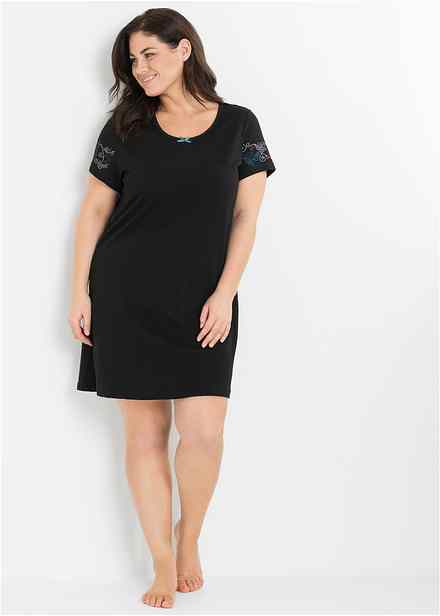 Camicia Da Notte Essentials Donna | Modal E Elastan, Taglie Forti, Chiusura A Bottoni