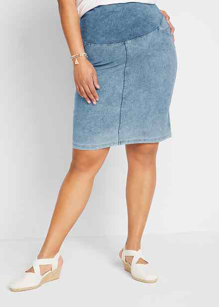 Donne Lavorate A Maglia Sottile Ufficio Gonna Lunga Con Spacco Laterale Chic Skinny Femminili Gonne A Vita Alta Abbigliamento Diritto, Albicocca, S - Foto 3