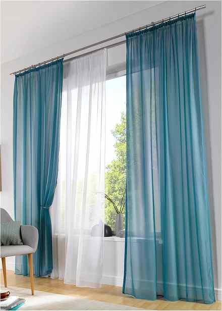 Tenda confezionata grigio chiaro per la camera da letto 140 x 250 cm