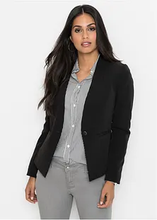 Blazer Donna Taglie Forti - Elegante, Sciancrato, Oversize, Effetto Pelle, Per Ufficio E Occasioni - Foto 11