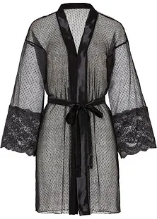 Accappatoio Seta Elegante Vestaglia Kimono In Seta Donna