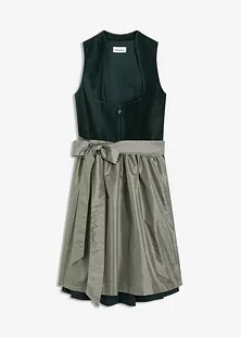 KJDWJKJRF Oktoberfest - Vestito da donna Dirndl corto, 3 pezzi, per Oktoberfest: vestito, camicia, grembiule, costume bavarese, da donna, per Oktoberfest, per cosplay, B blu., M