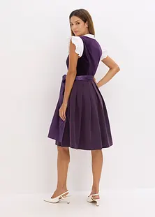 Abito tradizionale da donna, abito tradizionale bavarese, vestito da donna, con lacci, abito tradizionale Dirndl, abito da Oktoberfest, costume da donna, taglie tradizionali, Colore: rosso, M