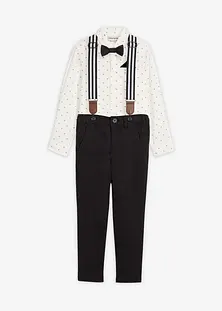 Bershka SQUARE NECKLINE 2PACK - Maglietta a manica lunga - white/bianco