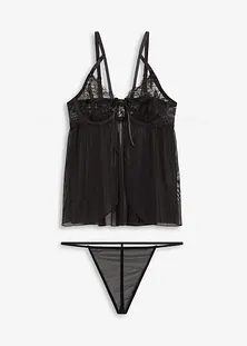 EODJXIO Camicia Da Notte Donna Lunga Taglie Forti Perizoma Donna Cotone Vita Alta Tanga Costume Sexy Donna Due Pezzi Corpetto Sexy Donna Hot Taglie Forti 120442713 - Foto 3