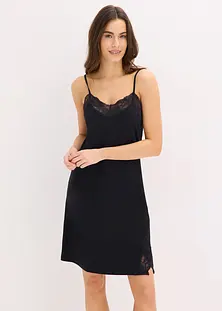 Camicia Da Notte Donna Taglie Forti - Sottoveste Senza Maniche In Rayon Elastico, Spalline Regolabili (L-5XL) - 5