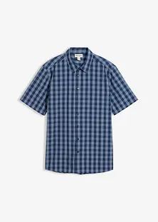 Camicia Uomo A Quadri Manica Corta Hesketh & Turner – Poli-Cotone Morbido, Vestibilità Regular