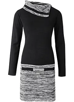 Abito in maglia con colletto, bonprix
