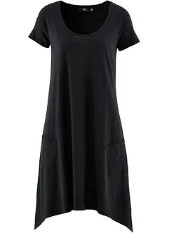 Abito corto in cotone con filato fiammato, bonprix