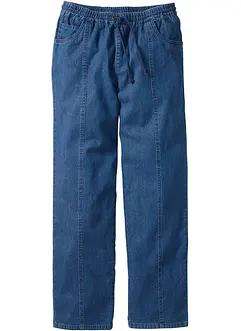 Pantaloni classic fit con elastico in vita in cotone leggero, straight, bonprix