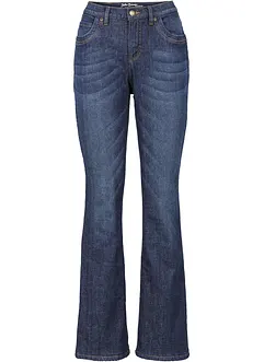 Jeans bootcut termici, vita alta, bonprix