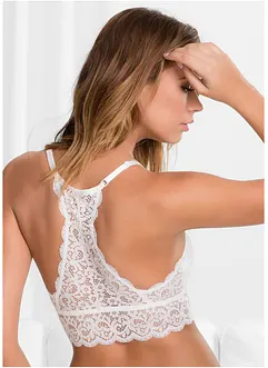 Reggiseno bustier in pizzo elasticizzato, bonprix