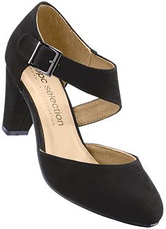 Décolleté Donna Marco Tozzi Con Zeppa E Cinturino - Scarpe Vegane, Tacco Comfort 15 Cm