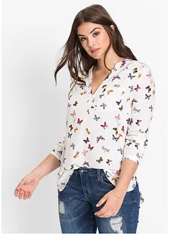 Blusa con scollo a V, bonprix