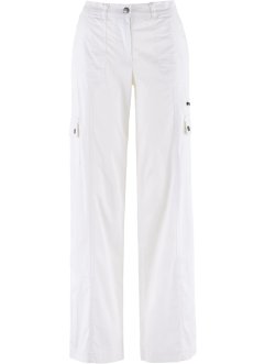 Pantaloni cargo in cotone con cinta comoda loose fit, bpc bonprix collection