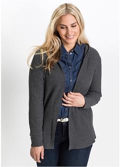 DUHGBNE Cardigan lungo da donna aperto sul davanti lavorato a maglia maglione nuovo cardigan da donna casual Outwear cascata fidanzato cardigan aperto per autunno inverno primavera, bianco, S