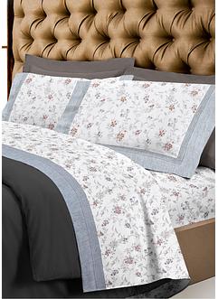 von Herzen Biancheria da letto in mussola, calda biancheria da letto, 100% cotone, copripiumino e cuscino
