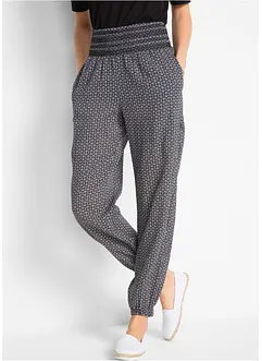 Pantaloni alla turca in tessuto increspato, bonprix