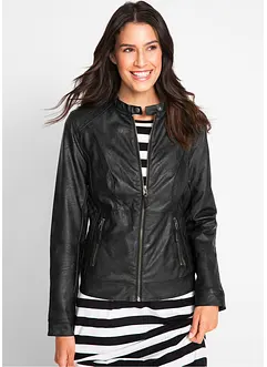 Giacca in similpelle stile biker, bonprix