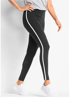 Leggings sportivi cropped con bande a contrasto, bonprix