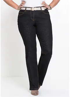 Jeans bootcut elasticizzati a vita alta, bonprix