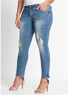 Jeans elasticizzati con cerniere, bonprix