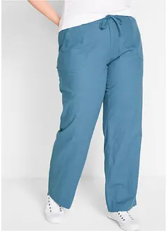 Pantaloni a palazzo in misto lino, bonprix