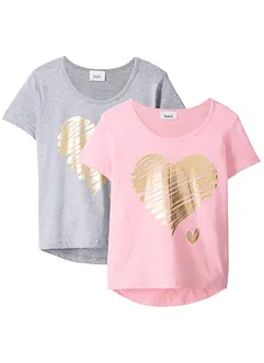 T-shirt con cotone biologico (pacco da 2), bonprix