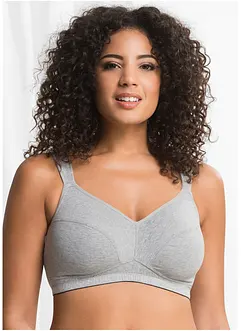 Reggiseno senza ferretto con cotone biologico (pacco da 2), bonprix